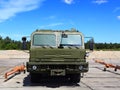 Military special purpose towing vehicle Royalty Free Stock Photo