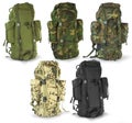 Military or survival hunters backpacks set