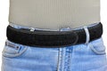 Military tactical belt with velcro fastening system, wearing on