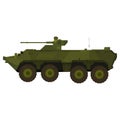 Military tank flatdesign Royalty Free Stock Photo