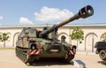 Military tank German armoured - howitzer 2000 Royalty Free Stock Photo