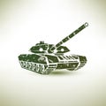 Military tank symbol