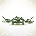 Military tank symbol