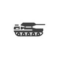 Military tank vector icon Royalty Free Stock Photo