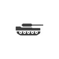 Military Tank vector icon Royalty Free Stock Photo