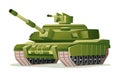 Military tank vector illustration Royalty Free Stock Photo