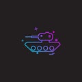 military tank war weapon icon vector design Royalty Free Stock Photo