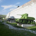 military technique, fortress Kalemegdan, Belgrade, Serbia Royalty Free Stock Photo