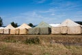 Military tent camp