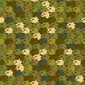 Military texture from Piranha. Army seamless pattern evil fish.