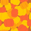 Military texture from pumpkins. Army background from Halloween s Royalty Free Stock Photo