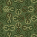 Military texture. Soldier camouflage ornament. khaki green background. Geometric Army seamless pattern Royalty Free Stock Photo