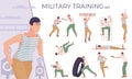 Military Training Characters Set