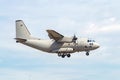 Military transport aircraft used to carry freight and troops in cargo operations