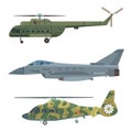 Military transport vector helicopter technic army war plane and industry armor defense transportation weapon