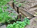 Military Trench Digged  in the Earth Royalty Free Stock Photo