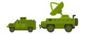 Military trucks for landing and new for the army