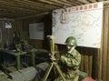 Military tunnel in museum of battlefield park