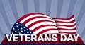 Military us veterans day concept background, realistic style Royalty Free Stock Photo