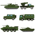 Military vehicle equipment army war weapon machine. Royalty Free Stock Photo