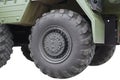 Military vehicle truck wheel Royalty Free Stock Photo