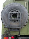 Military vehicle truck wheel Royalty Free Stock Photo