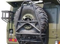 Military vehicle truck wheel Royalty Free Stock Photo