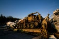 Military vehicle in Buryakivka Machinery Graveyard Chernobyl Exclusion zone