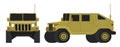 Military vehicle vector army car