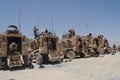 Military vehicles in Afghanistan Royalty Free Stock Photo