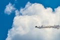 Military vintage aircraft flying at an Airshow Royalty Free Stock Photo