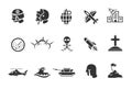 Military and war icons Royalty Free Stock Photo