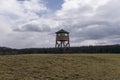 Military watchtower in a concentration camp