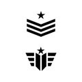 Military Wave Logo Template vector symbol