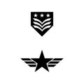 Military Wave Logo Template vector symbol