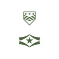 Military Wave Logo Template vector symbol