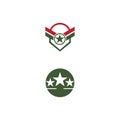 Military Wave Logo Template vector symbol