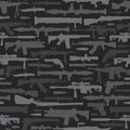 Military weapons seamless pattern