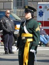 Military Woman Dressed in Green