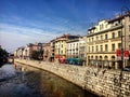 Miljacka River, Sarajevo Royalty Free Stock Photo