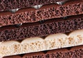 Milk aerated chocolate Royalty Free Stock Photo