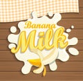 Milk banana splash.