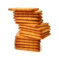 Milk Biscuit Isolated Royalty Free Stock Photo