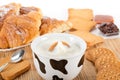 Milk and biscuits Royalty Free Stock Photo