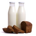 Milk bottle bread Royalty Free Stock Photo