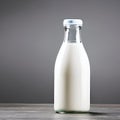Milk bottle container with baackground Royalty Free Stock Photo