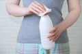 Milk bottle disinfection with antibacterial wipes