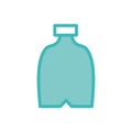 Isolated milk bottle dou color style icon vector design