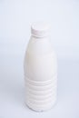 Milk bottle food isolated container. healthy pasteurized