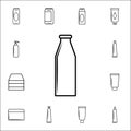 milk bottle icon. Bottle icons universal set for web and mobile Royalty Free Stock Photo